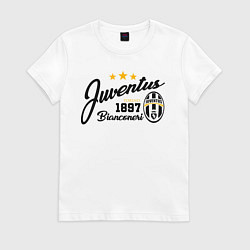Футболка хлопковая женская Juventus 1897, цвет: белый