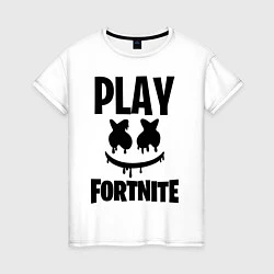 Женская футболка Marshmello: Play Fortnite