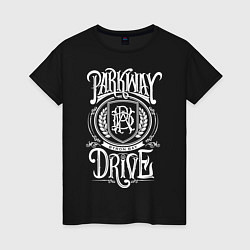 Футболка хлопковая женская Parkway Drive, цвет: черный