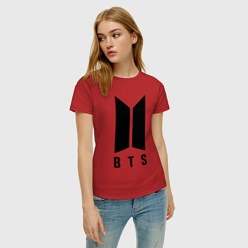Женская футболка BTS RAP MONSTER / Красный – фото 3