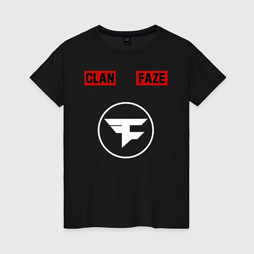 Женская футболка FAZE CLAN / Черный – фото 1