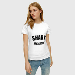 Футболка хлопковая женская Shady MCMXCIX, цвет: белый — фото 2