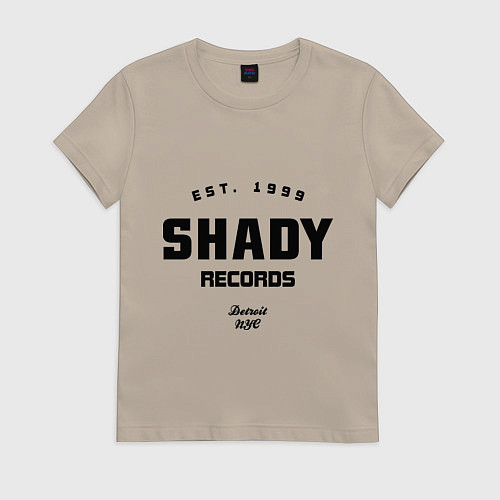 Женская футболка Shady records / Миндальный – фото 1