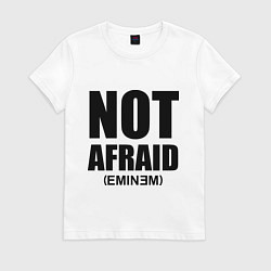 Футболка хлопковая женская Not Afraid, цвет: белый
