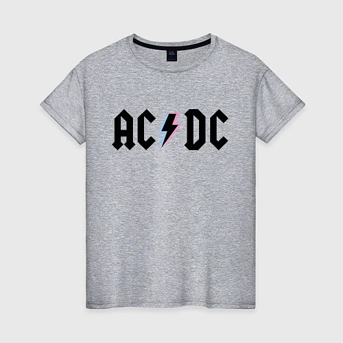 Женская футболка AC/DC / Меланж – фото 1