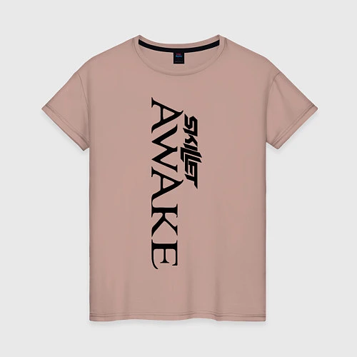 Женская футболка Skillet Awake / Пыльно-розовый – фото 1