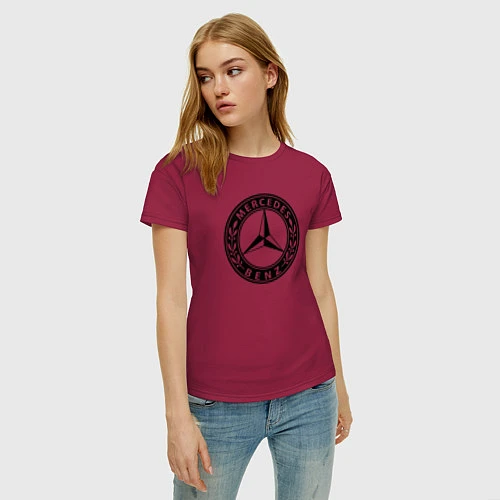 Женская футболка MERCEDES-BENZ: Classic / Маджента – фото 3