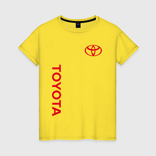 Женская футболка TOYOTA / Желтый – фото 1