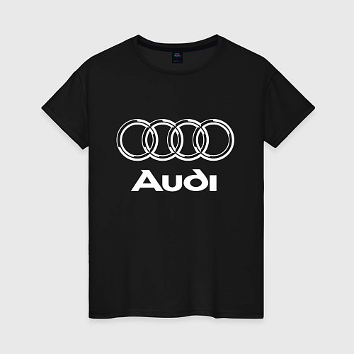 Женская футболка AUDI / Черный – фото 1