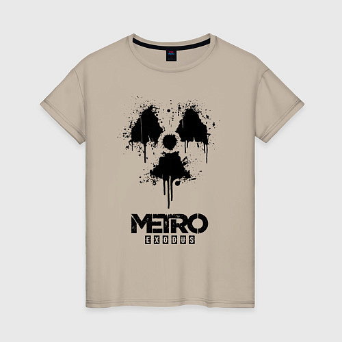 Женская футболка METRO EXODUS / Миндальный – фото 1