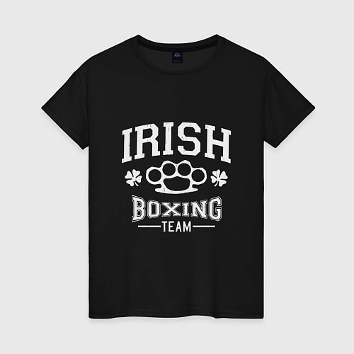 Женская футболка Irish Boxing / Черный – фото 1
