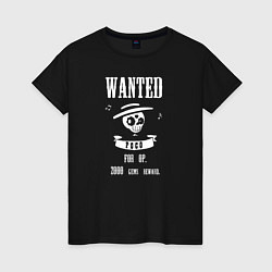 Футболка хлопковая женская Wanted Poco, цвет: черный