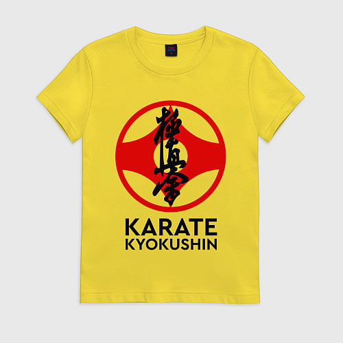 Женская футболка Karate Kyokushin / Желтый – фото 1