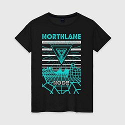 Футболка хлопковая женская Northlane: Node, цвет: черный