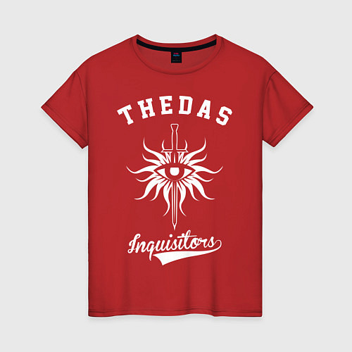 Женская футболка Dragon Age: Thedas / Красный – фото 1