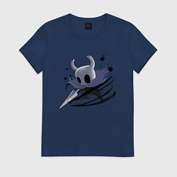 Футболка хлопковая женская Hollow Knight, цвет: тёмно-синий