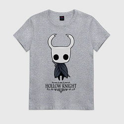 Футболка хлопковая женская Hollow Knight, цвет: меланж