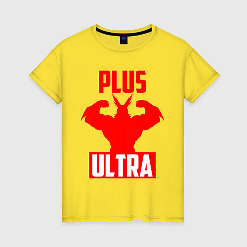 Женская футболка PLUS ULTRA красный / Желтый – фото 1
