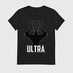 Футболка хлопковая женская PLUS ULTRA черный, цвет: черный