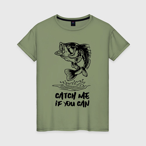 Женская футболка Catch me if you can / Авокадо – фото 1