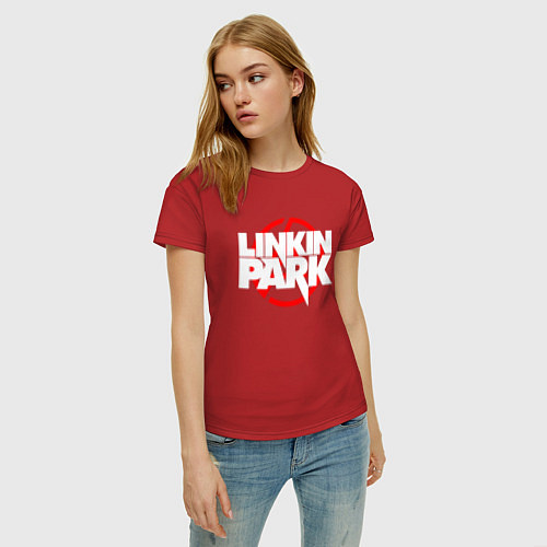 Женская футболка LINKIN PARK / Красный – фото 3