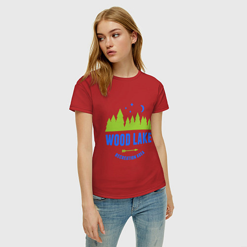 Женская футболка Wood Lake / Красный – фото 3