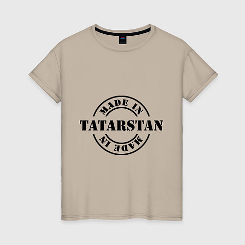 Женская футболка Made in Tatarstan / Миндальный – фото 1