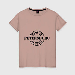 Футболка хлопковая женская Made in Petersburg, цвет: пыльно-розовый