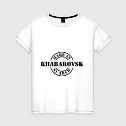 Футболка хлопковая женская Made in Khabarovsk, цвет: белый