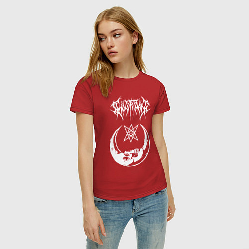 Женская футболка GHOSTEMANE / Красный – фото 3