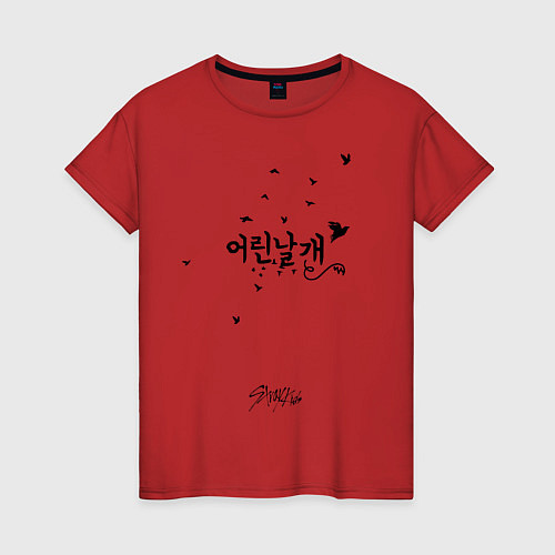 Женская футболка Stray Kids / Красный – фото 1