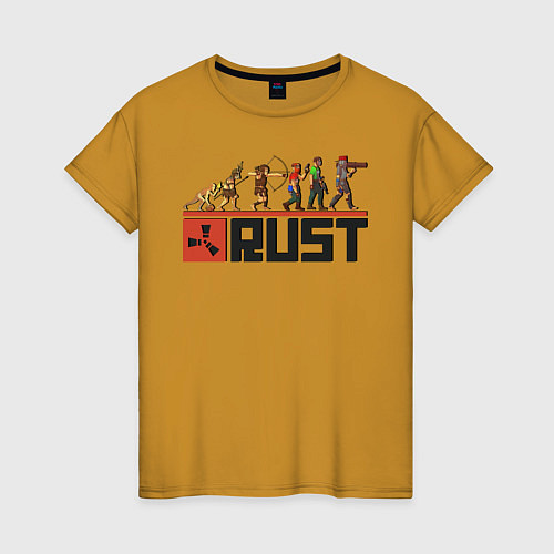 Женская футболка Evolution Rust / Горчичный – фото 1