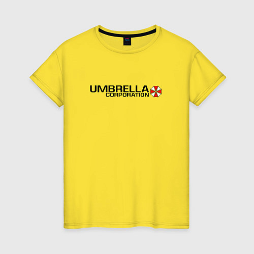 Женская футболка UMBRELLA CORP / Желтый – фото 1