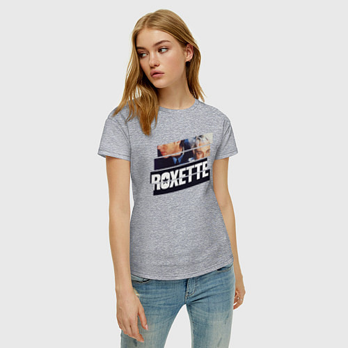 Женская футболка Roxette / Меланж – фото 3