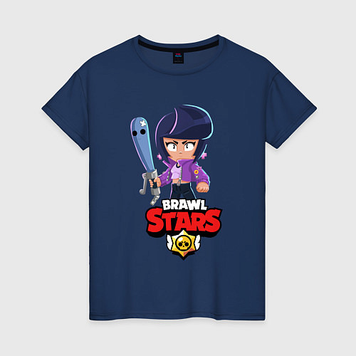 Женская футболка BRAWL STARS BIBI / Тёмно-синий – фото 1