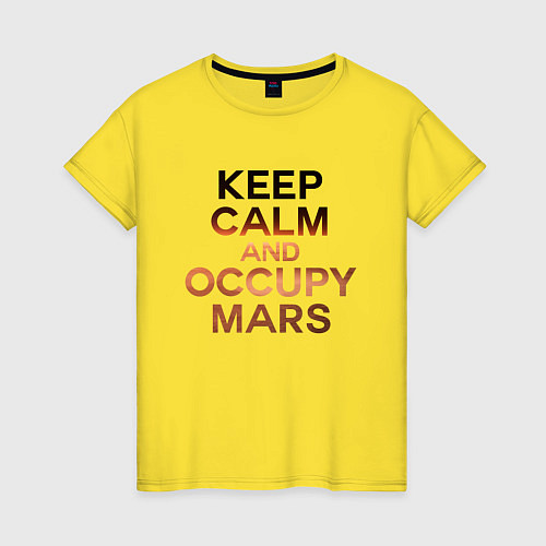 Женская футболка Илон Маск / Желтый – фото 1
