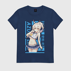 Футболка хлопковая женская Аянами, цвет: тёмно-синий