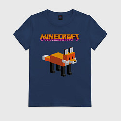 Женская футболка Minecraft - лиса