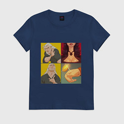 Футболка хлопковая женская Выбор Ведьмака, цвет: тёмно-синий