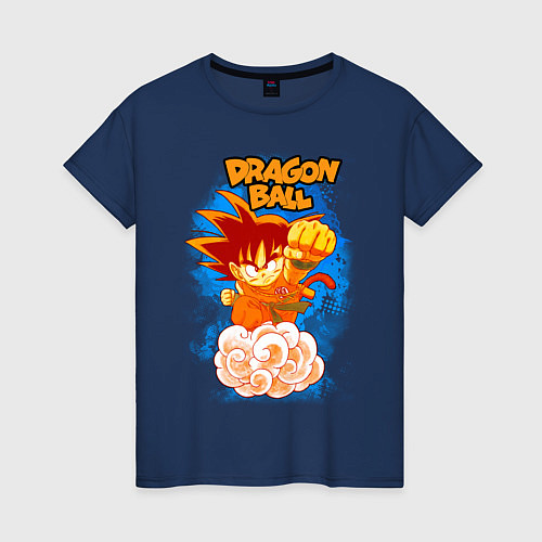 Женская футболка Little Goku / Тёмно-синий – фото 1