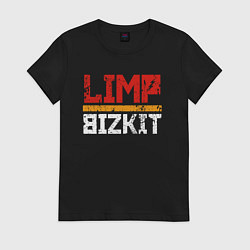 Футболка хлопковая женская LIMP BIZKIT, цвет: черный