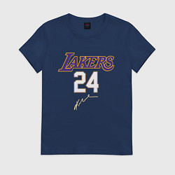 Футболка хлопковая женская LA LAKERS, цвет: тёмно-синий