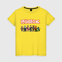 Футболка хлопковая женская ROBLOX, цвет: желтый