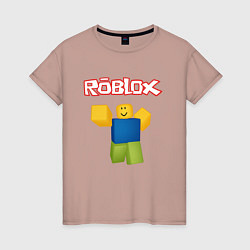 Футболка хлопковая женская ROBLOX, цвет: пыльно-розовый