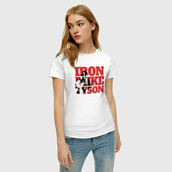 Футболка хлопковая женская Iron Mike, цвет: белый — фото 2