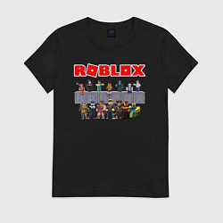 Футболка хлопковая женская ROBLOX, цвет: черный