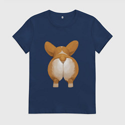 Женская футболка Корги