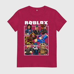 Футболка хлопковая женская ROBLOX, цвет: маджента