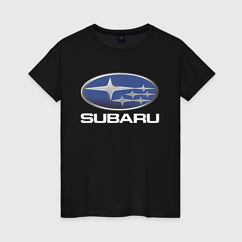 Женская футболка SUBARU / Черный – фото 1