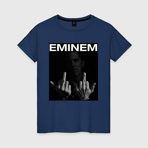 Женская футболка EMINEM / Тёмно-синий – фото 1